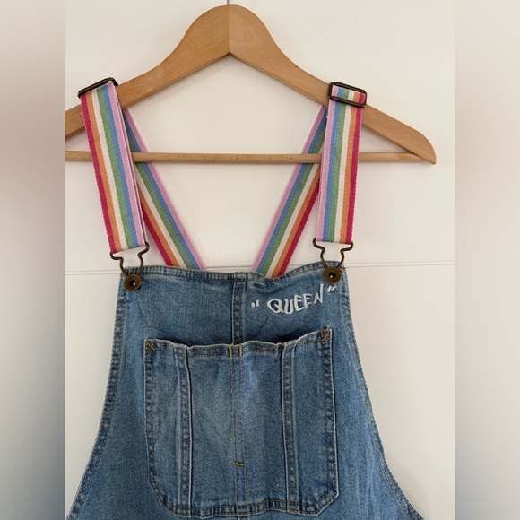 Target Take Pride Queen Denim Overalls, adult size small. - Picture 4 of 9